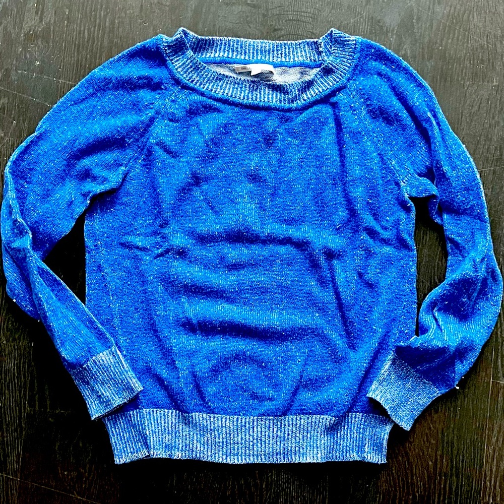 Gap size medium marled cerulean ribbed sweater